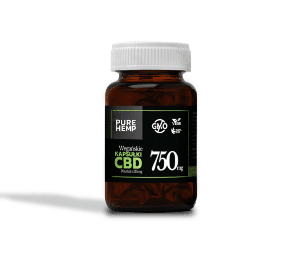 Kapsułki CBD kapsułki konopne 25 mg CBD - Kapsułki CBD 750